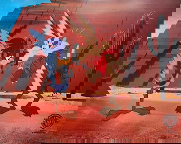 Warner Bros, 'Wile Coyote & The Roadrunner', Limited Edition Animation Cel