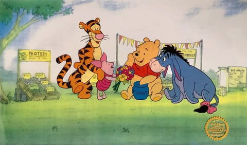 Disney, 'Winnie The Pooh', Limited Edition Animation Cel