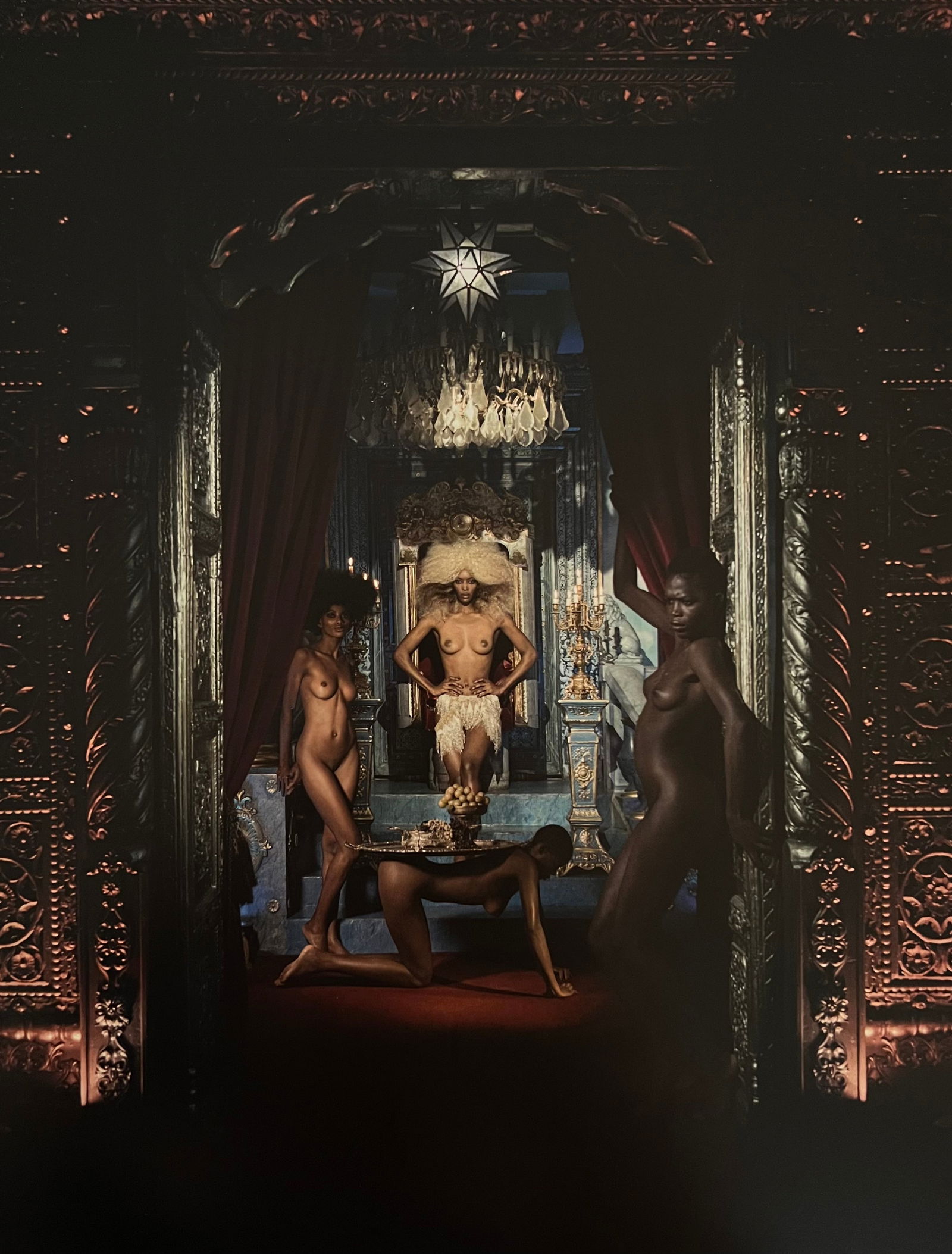 Marc Lagrange, Dinner Is Served, 2000's: Photographer: Marc Lagrange was a Belgian photographer known for his nude portraits of female figures. Lagrange created dream-like and fantastical narrative pictures populated by beautiful nudes that