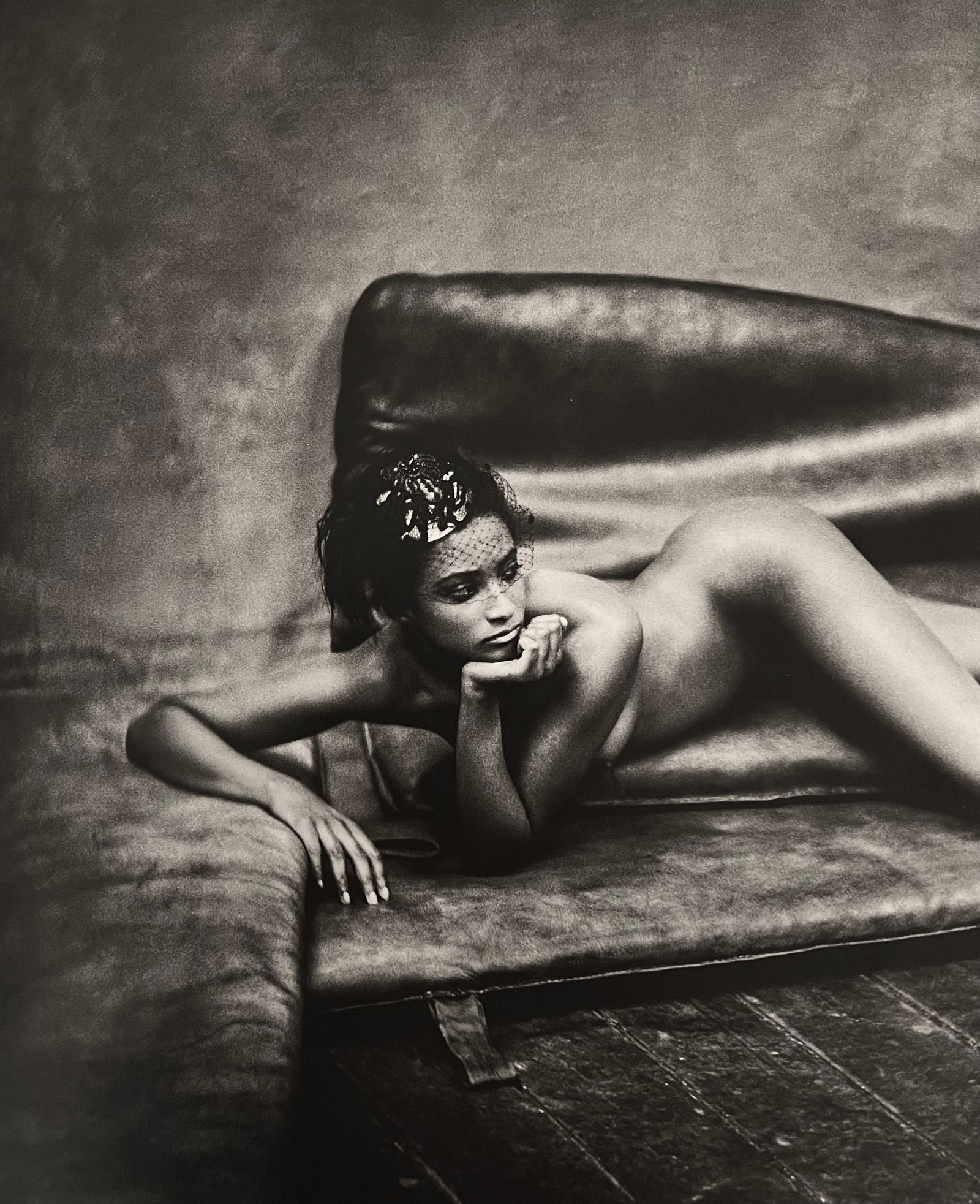 Marc Lagrange, Leather And Lace, 2000's: Photographer: Marc Lagrange was a Belgian photographer known for his nude portraits of female figures. Lagrange created dream-like and fantastical narrative pictures populated by beautiful nudes that