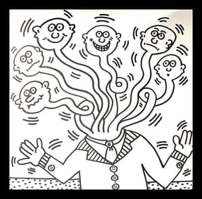 Keith Haring, Untitled V, Lithograph, 1985 - 1
