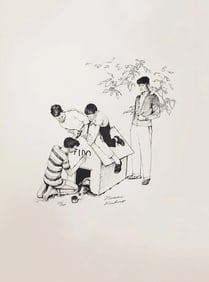 Norman Rockwell, "Fido's House" 1973 Signed & Numbered Lithograph