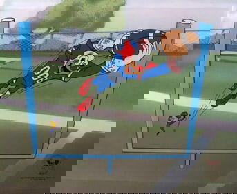 Larry Harmon, 'Bozo The Clown Playing Football', Limited Edition Animation Cel