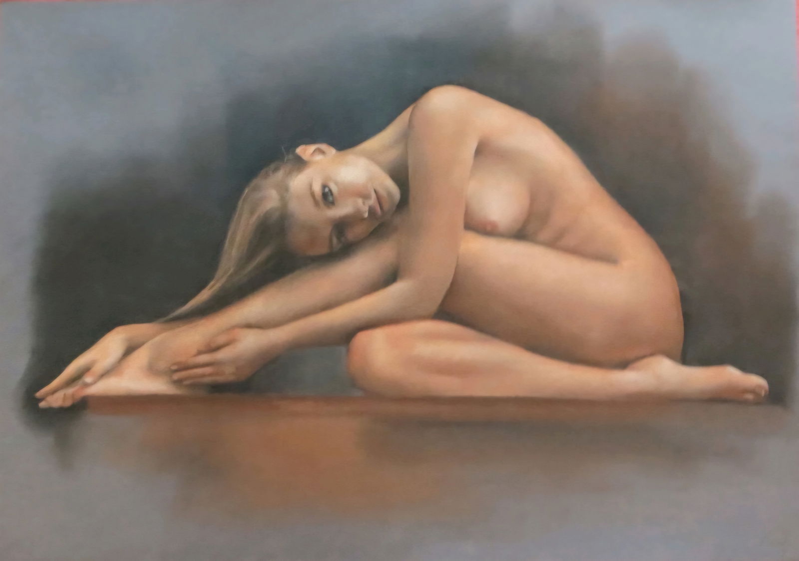 Femme Nu, Original pastel drawing, C2000 (1 of 1)