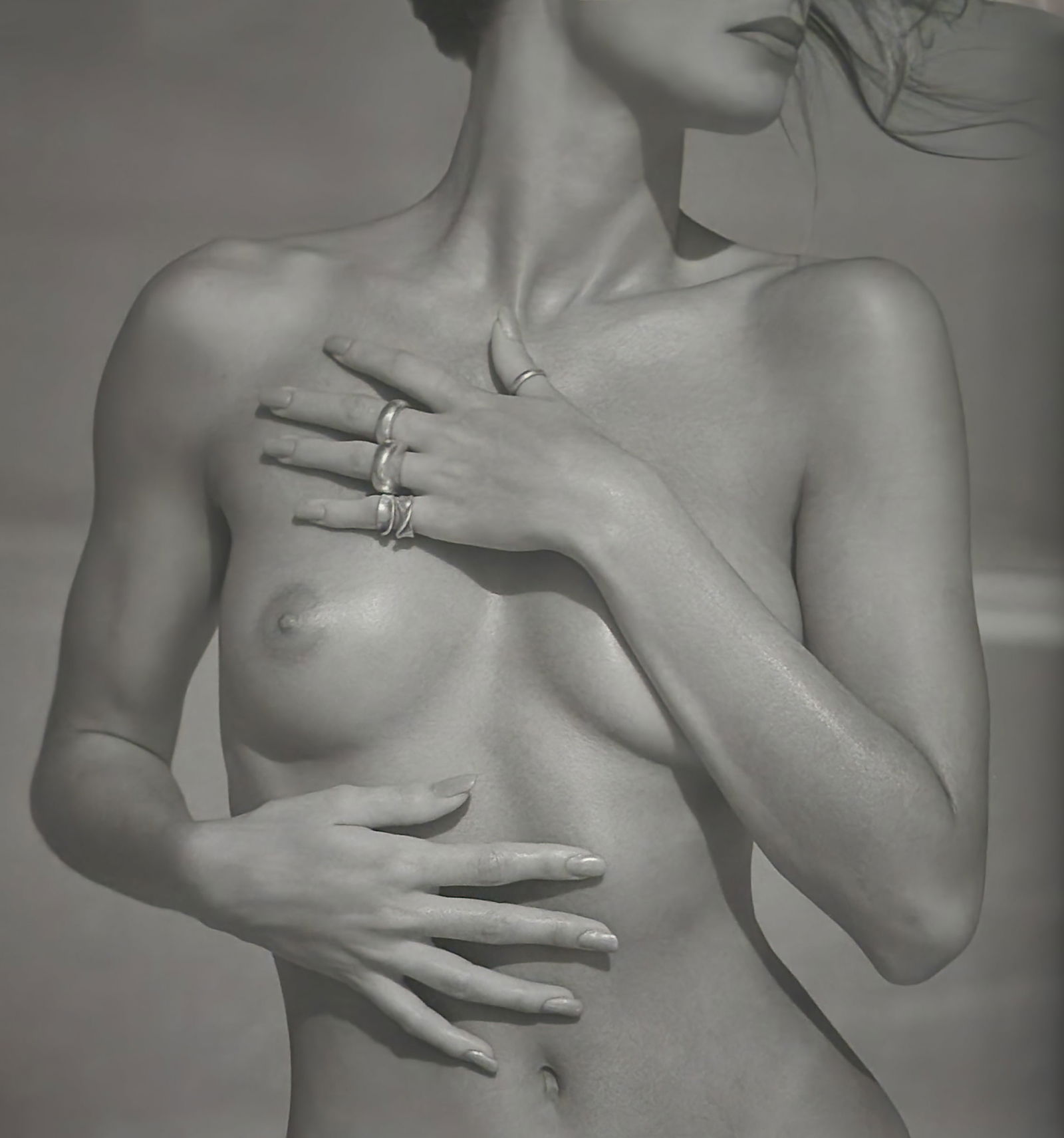 Guido Argentini, 'Silver nude' 2004: Photographer: Guido Argentini (1966-Present) born in Florence, Italy. Gave up studying medicine after three years at the University of Florence before deciding to turn his passion for photography into