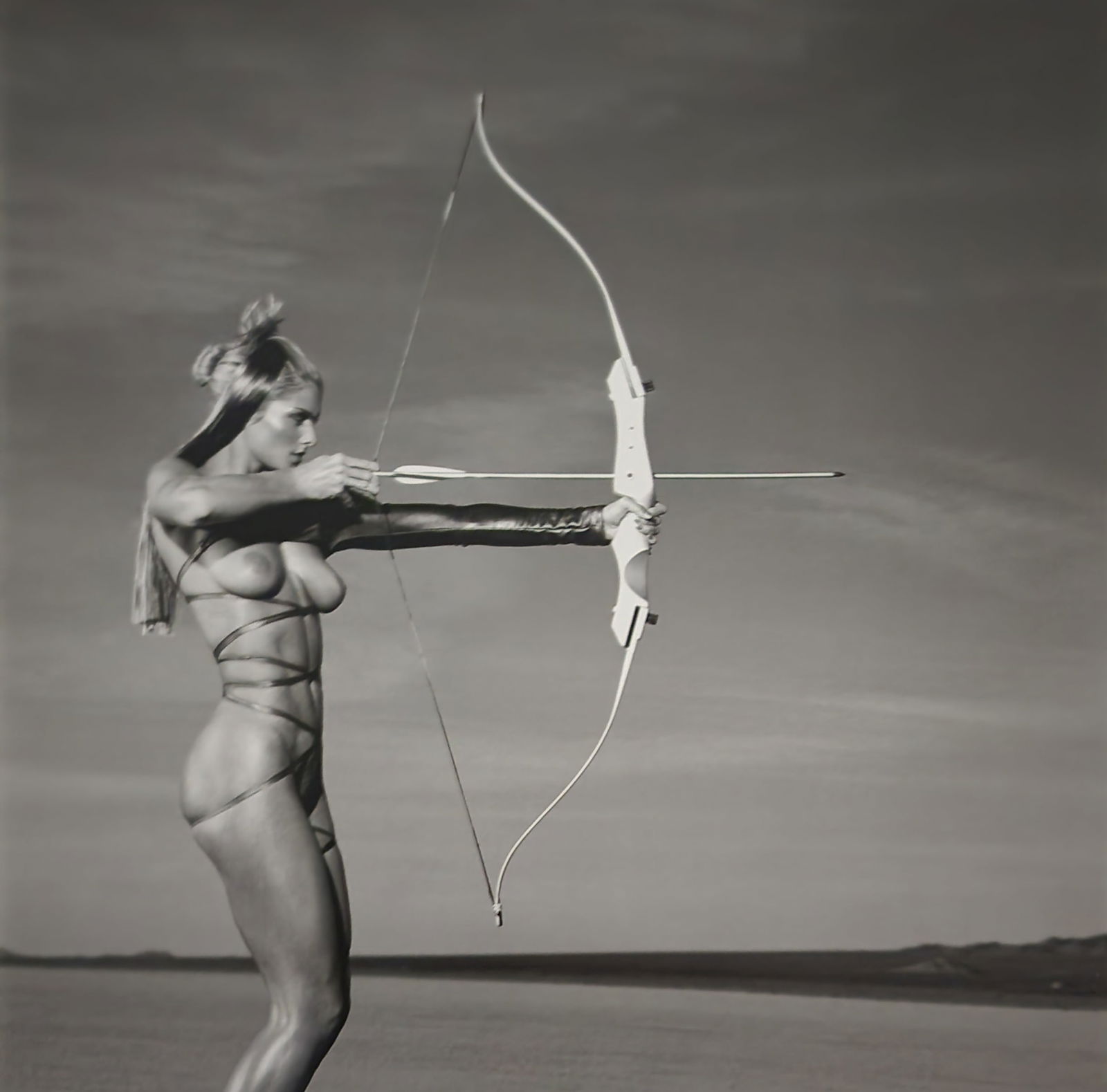 Guido Argentini, 'Silver nude' 2004: Photographer: Guido Argentini (1966-Present) born in Florence, Italy. Gave up studying medicine after three years at the University of Florence before deciding to turn his passion for photography into