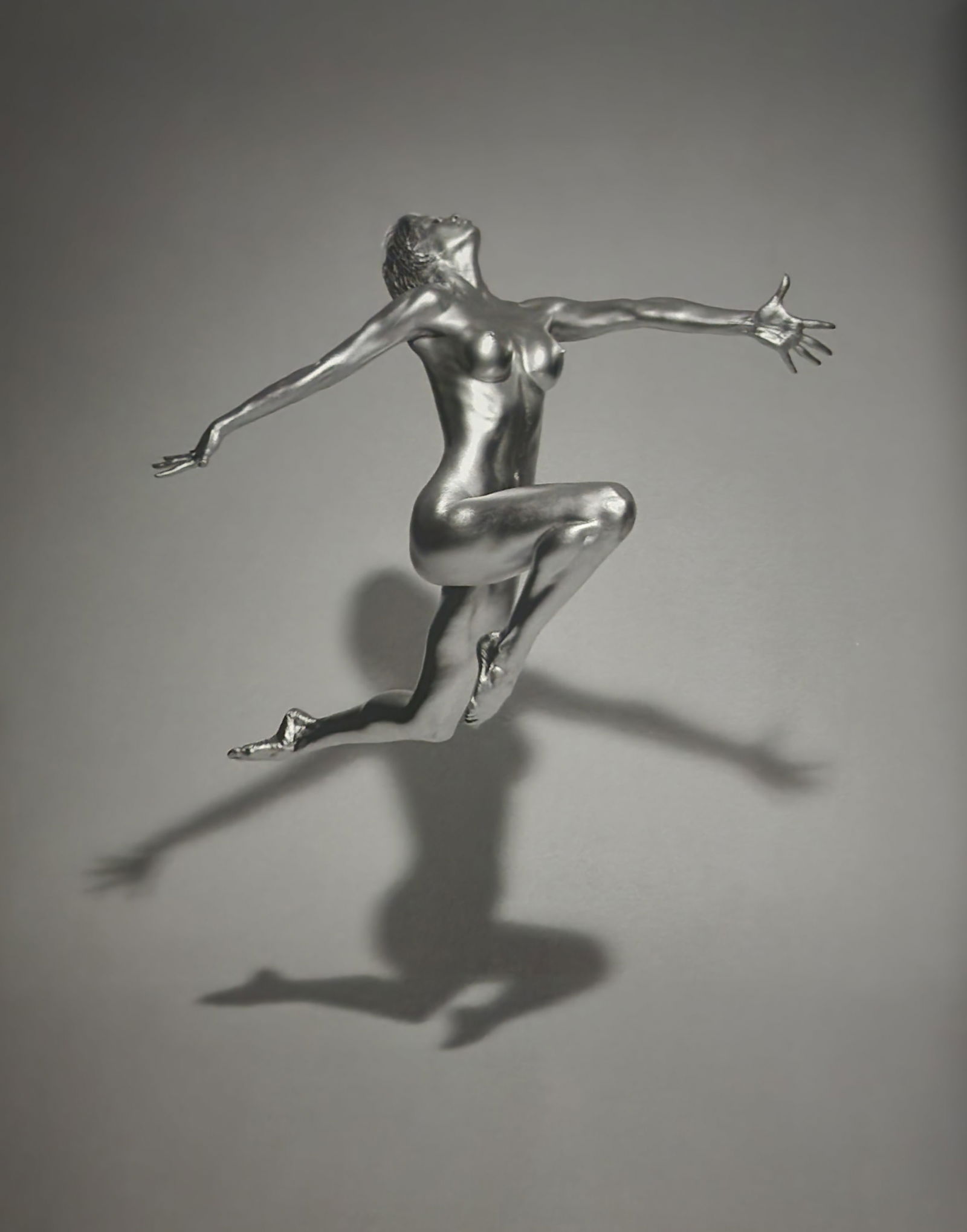 Guido Argentini, 'Silver nude' 2004: Photographer: Guido Argentini (1966-Present) born in Florence, Italy. Gave up studying medicine after three years at the University of Florence before deciding to turn his passion for photography into