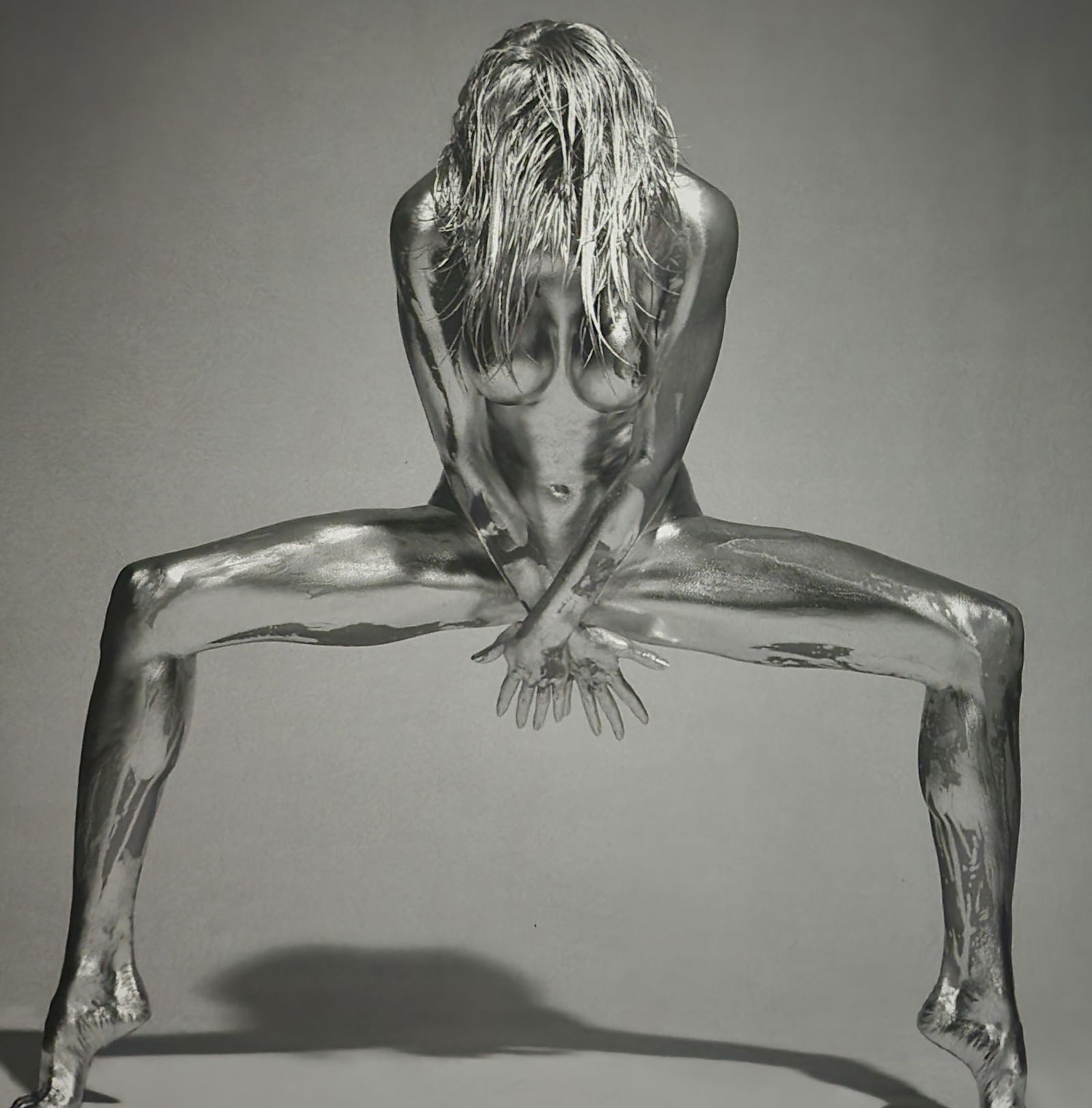 Guido Argentini, 'Silver nude' 2004: Photographer: Guido Argentini (1966-Present) born in Florence, Italy. Gave up studying medicine after three years at the University of Florence before deciding to turn his passion for photography into