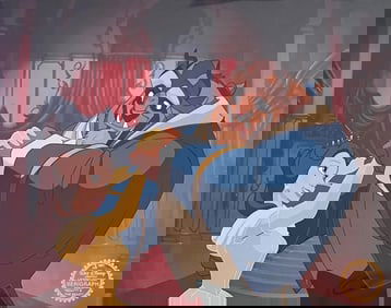 Disney, Beauty & The Beast - Belle & Beast, Limited Edition Animation Cel