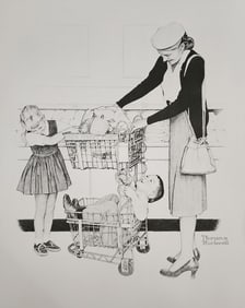 Norman Rockwell, Grocery Shopping - 1961