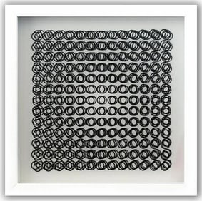 Victor Vasarely, 'Oeuvres Profondes Cinetiques', Vi Framed Serigraph