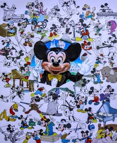 Charles Boyer, 'Thanks Mickey, For 60 Happy Years!', Signed Limited Edition Disney Lithograph, 1988