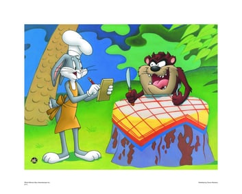 Warner Bros, Looney Tunes, Bugs Bunny & Taz, "Supper Time"