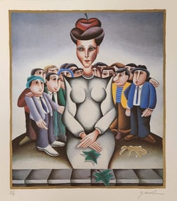 Yuval Mahler 'Virgo' From The Zodiac Suite, Signed Limited Edition Lithograph