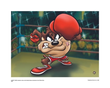 Warner Bros, Looney Tunes, Tazmanian Devil, "Knockout!' Boxer Taz"