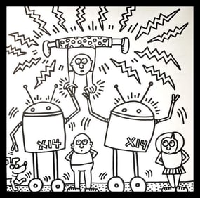 Keith Haring, Untitled V, Lithograph - 1985