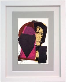 Andy Warhol, 'Mick Jagger Fsii.139', Framed Announcement-Card, 1975