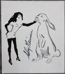 LeRoy Neiman, Playboy Femlin - Bunny, Original Drawing