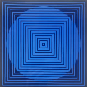 Victor Vaserely, Beta, 1959, Monograph On Paper, Framed