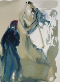 Salvador Dali, Divine Comedy Heaven Canto 27 Decomp, Woodcut Lithograph I