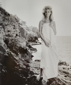 Terry O'Neill, 'Candice Bergen standing on the rocks', 1967