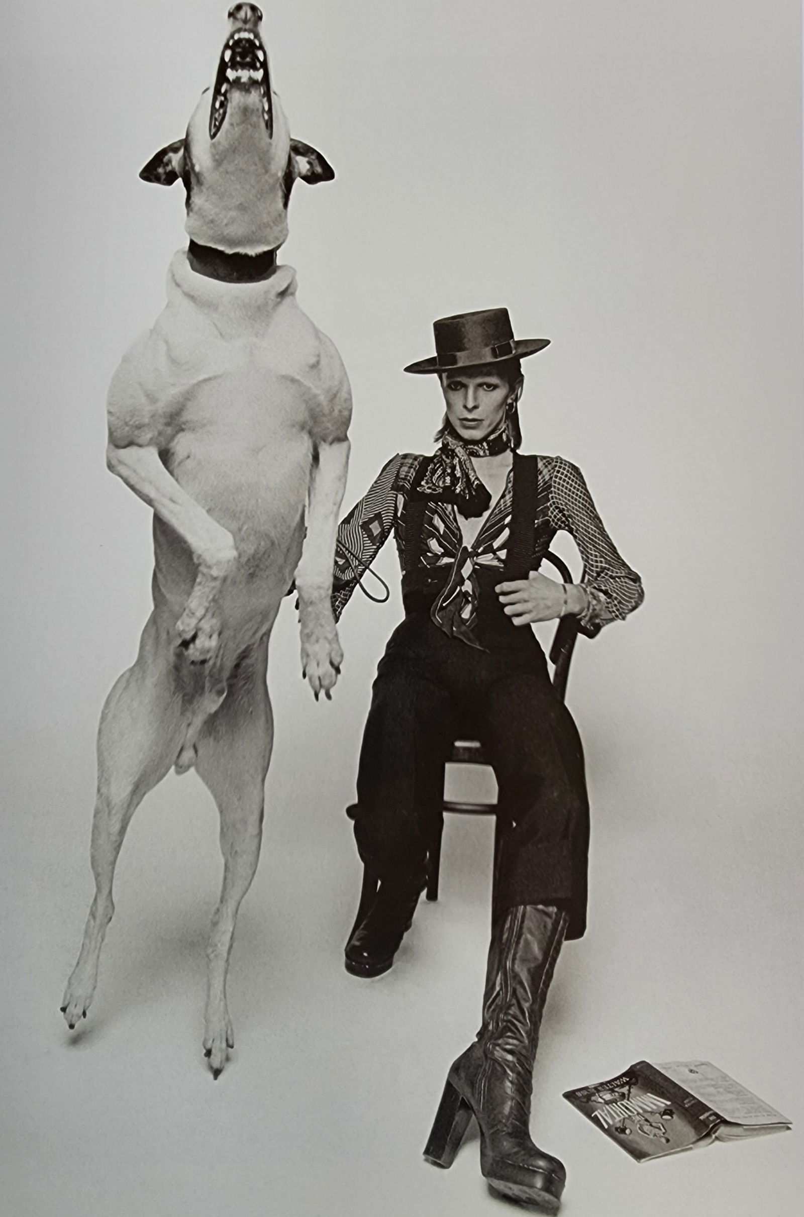Terry O'Neill, 'David Bowie - Diamond Dogs Album cover shoot', 1974: Photographer: Terence Patrick O'Neill CBE was a British photographer, known for documenting the fashions, styles, and celebrities of the 1960s. O'Neill's photographs capture his subjects candidly or i
