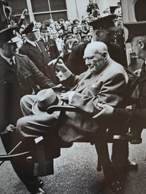 Terry O'Neill, 'Winston Churchill carried from an ambulance', 1962