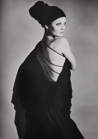 Richard Avedon, Ingrid Boulting, Evening dress by Gres, Paris studio, 1970
