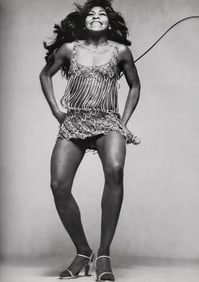 Richard Avedon, Tina Turner, Dress by Azzaro, New York studio, 1971