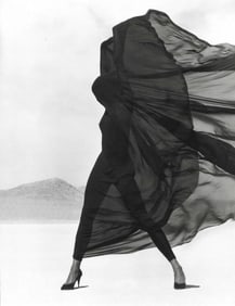Herb Ritts, Versace Veiled Dress, El Mirage, 1990