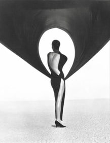 Herb Ritts, Versace Dress, Back View, El Mirage, 1990