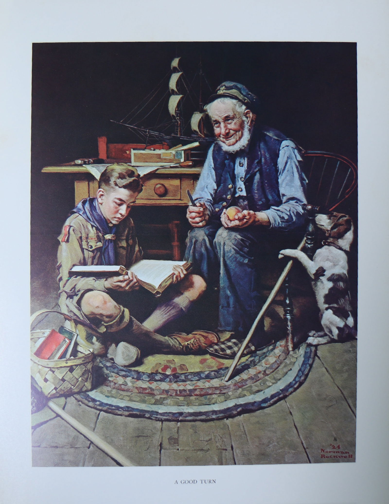 Norman Rockwell, 'A Good Turn', Offset Lithograph, 1969 (1 of 3)