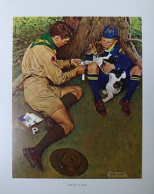 Norman Rockwell, 'Friend In Need', Offset Lithograph, 1969