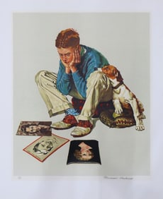 Norman Rockwell 'Star Struck' Signed & Numbered, 1980 Original Color Lithograph
