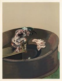 Francis Bacon 'Portrait of George Dyer Crouching' color lithograph, 1966 (After)