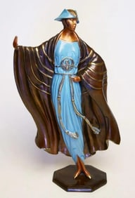 Erte, 'Rue De La Paix', Signed Limited Edition Bronze Sculpture, 1987