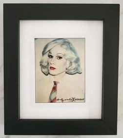 Andy Warhol (After), 'Andy Warhol, In Drag - Blonde Wig' 1981, Framed Estate Polaroid