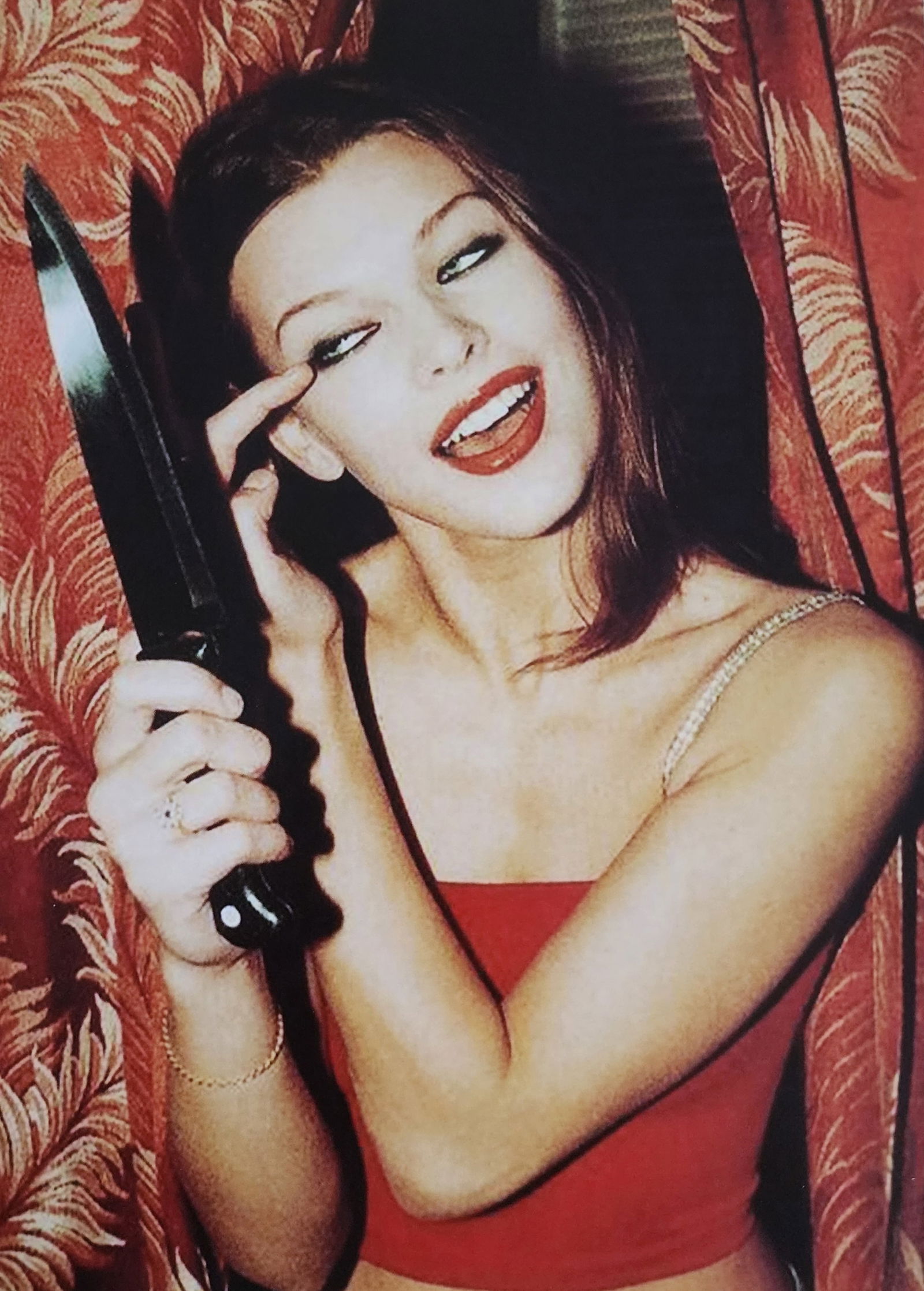 Milla Jovovich, Model, Movie actress, 2000s: Model/Movie Star: Milla Jovovich Title/Subject: Model, Movie actress Type Of Print: Authentic Sheet Fed Photogravure/Heliogravure. Date Of Print: C2000 Paper: Medium weight, satin/matte finish. Print