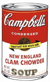 Andy Warhol, New England Clam Chowder, Silkscreen
