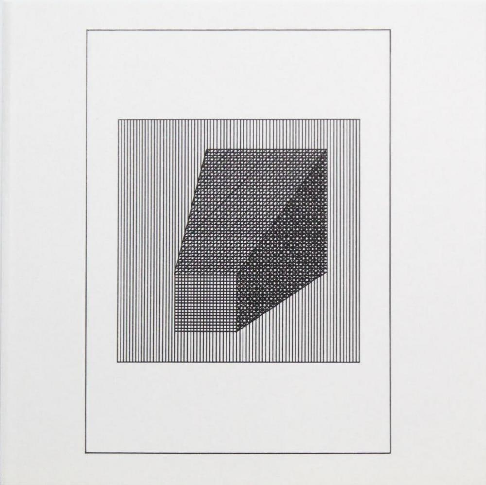 Sol Lewitt, 'Untitled' - Squared Obelisk, From The Suite 'Ficciones', Silkscreen: Description Artist: Sol Lewitt Title: Untitled from the Suite "Ficciones" Year: 1984 Dimensions: 8in. by 8in. Edition: From the rare limited edition Publisher: Limited Editions Club, New York Suite: F