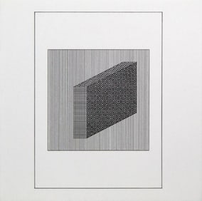 Sol Lewitt, 'Untitled'- 3D Square, From The Suite 'Ficciones', Silkscreen
