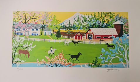 Kay Ameche, 'Mt. Shasta', Signed Limited Edition Etching