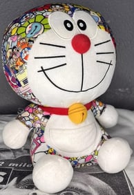 Takashi Murakami Doraemon Limited Edition Plush W Authentic Tags 2017