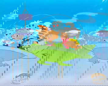 Hanna-Barbera, The Jetsons Family takes a drive, Limited Edition sericel