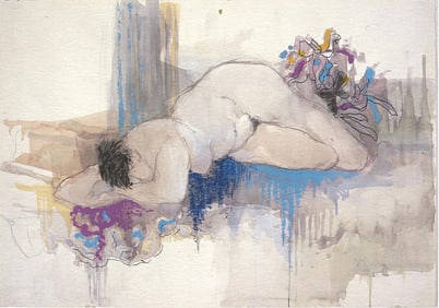 Itzchak Tarkay, 'Peaceful Moments' Lithograph, Signed And Numbered Ap