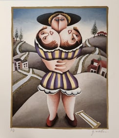 Yuval Mahler 'Gemini' From The Zodiac Suite, Signed Limited Edition Lithograph