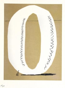 David Hockney, Letter O - Framed Lithograph
