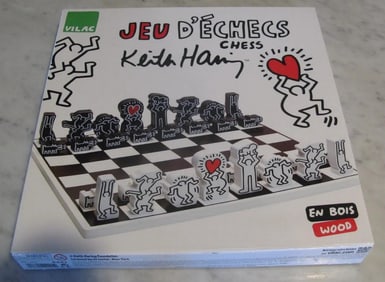 Keith Haring Wooden Chess Set