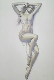 Hajime Sorayama 'Untitled' (to hot to handle - 1993 - offset lithograph