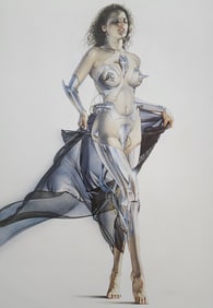 Hajime Sorayama 'Untitled' (to hot to handle - 1993 - offset lithograph